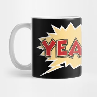 ✪ YEAH ✪ comic style bubble Mug